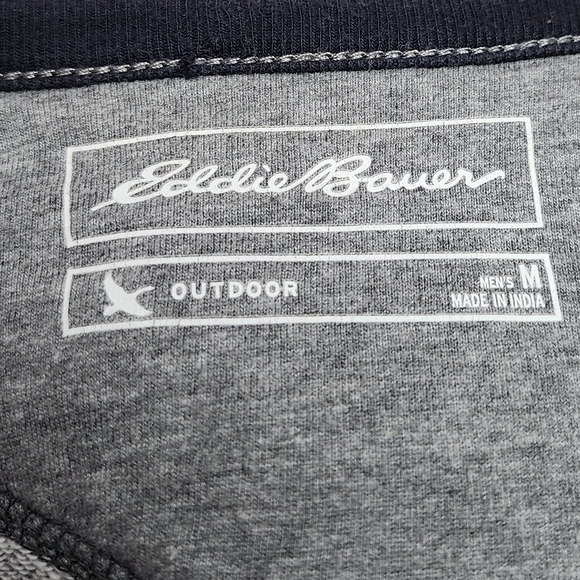 Eddie Bauer Outdoor Heathered Gray Crewneck Men’s Medium - Picture 2 of 6
